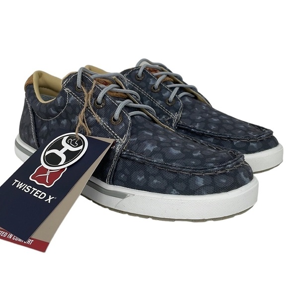 Twisted X NWT Women’s Shoe Hooey Loper Black Leopard Casual Lace Up Size 5.5 - Picture 6 of 12